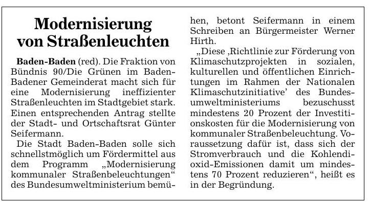 BNN 30.12.15 Modernisierung von Straßenleuchten