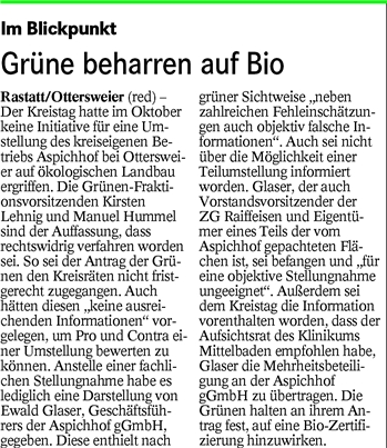 BT 14.12.15 Grüne beharren auf Bio