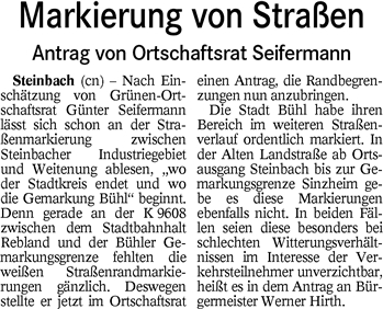 BT 14.01.16 Markierung von Straßen