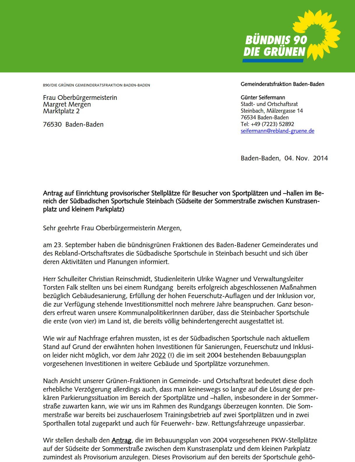Antrag an OB Mergen wg.provisorischen Parkplätzen i.d.Sommerstraße_1