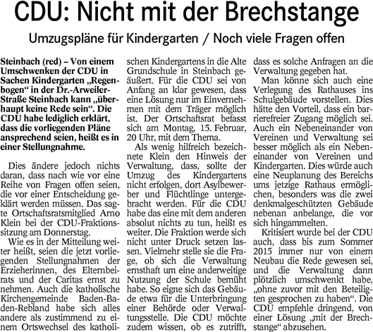 BT 13.02.15 CDU - nicht mit der Brechstange