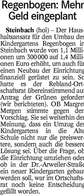 BT 24.02.16 Regenbogen mehr Geld eingeplant