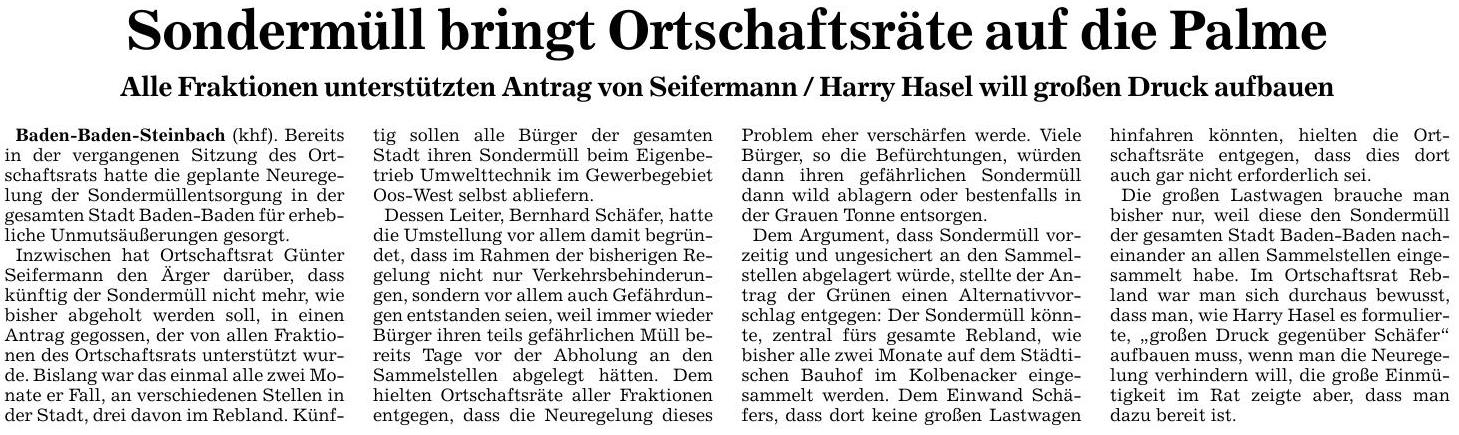 ABB+BNN 09.06.16 Sondermüll bringt Ortschaftsräte auf die Palme