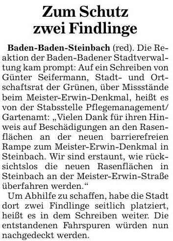 ABB 05.08.16 Zwei Findlinge zum Schutz