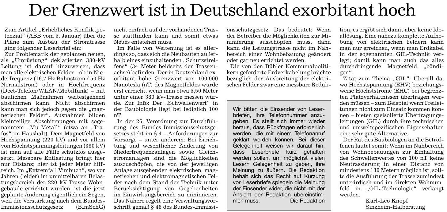 ABB 08.01.16 Der Grenzwert ist in Dtschld.hoch